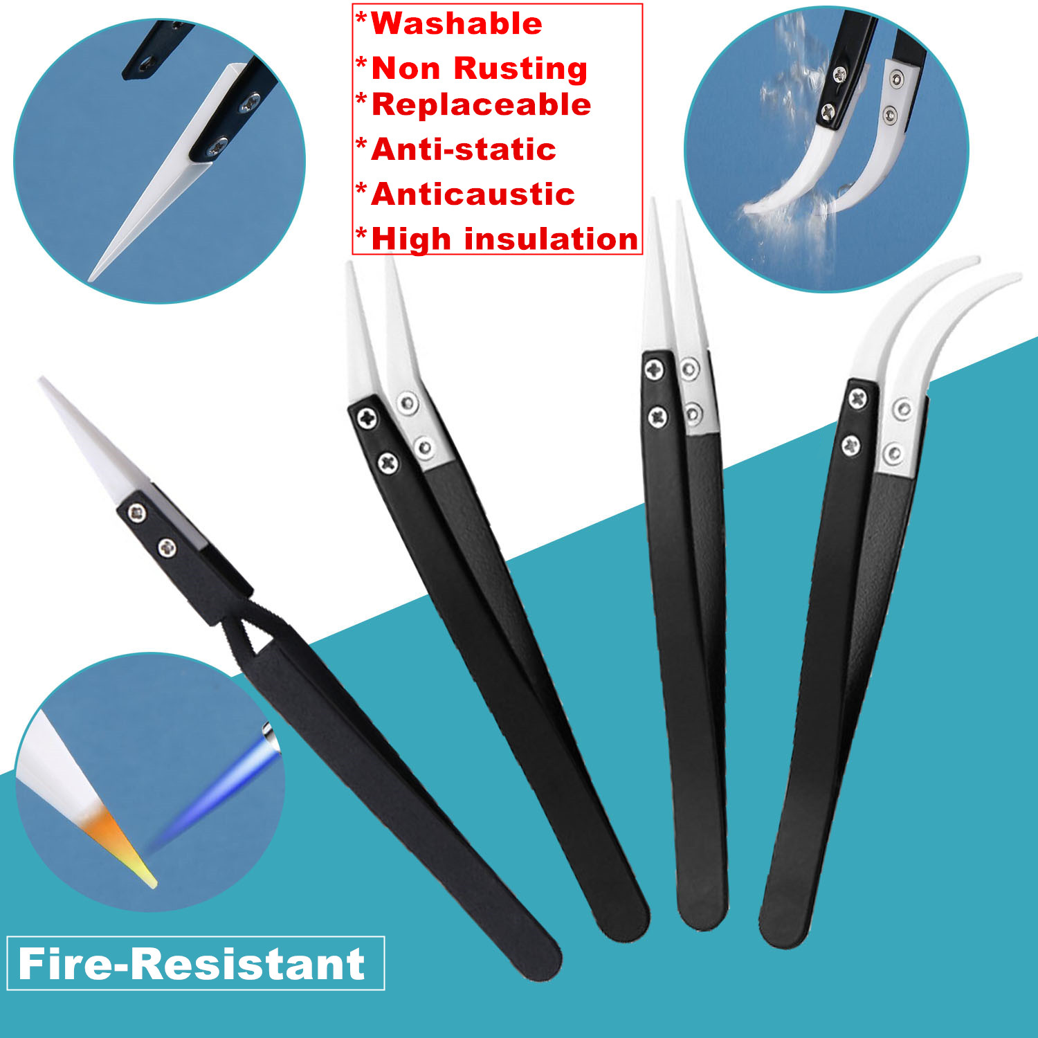 10-teiliges Pinzetten-Set, Tas – Electronics Repair Tool Kit Bewertung und Preis